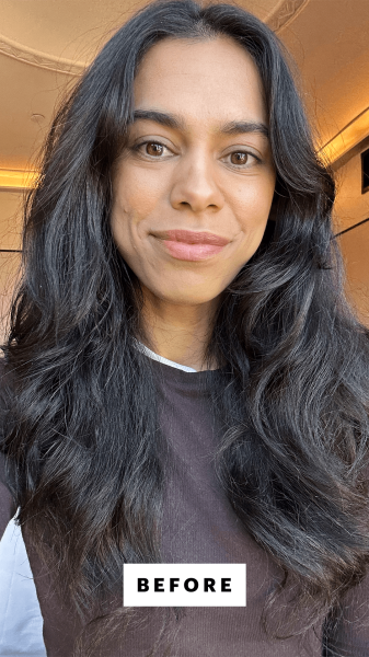 Shipin before applying the Rôz Santa Lucia Styling Oil